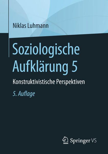 Produktbild: Soziologische Aufkl&auml;rung 5