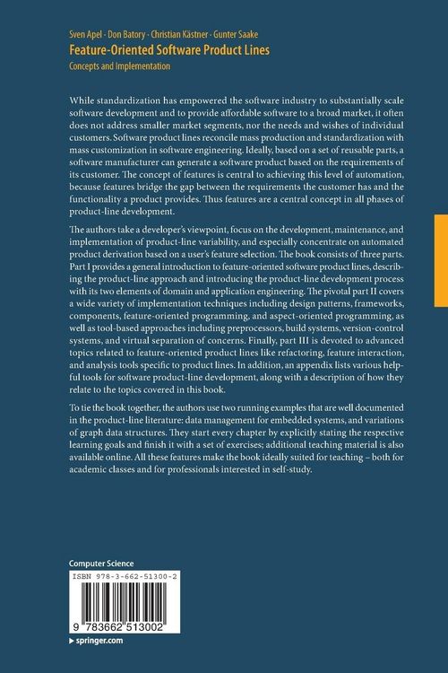 Produktbild: Feature-Oriented Software Product Lines