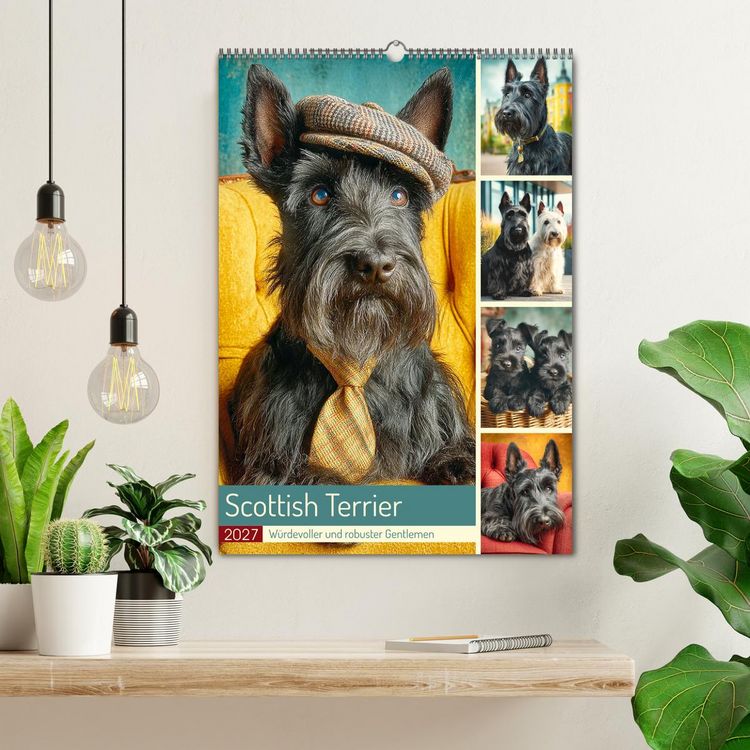 Produktbild: Scottish Terrier. W&uuml;rdevoller und robuster Gentlemen (Wandkalender 2027 DIN A2 hoch), CALVENDO Monatskalender