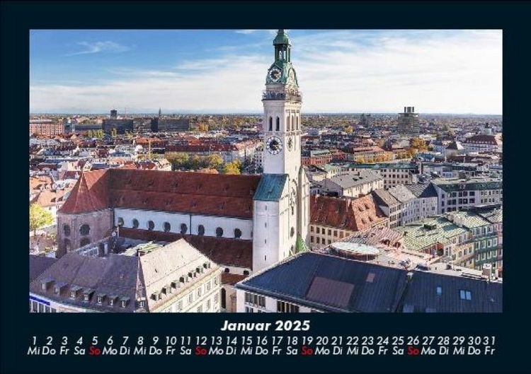 Produktbild: M&uuml;nchen 2025 Fotokalender DIN A5