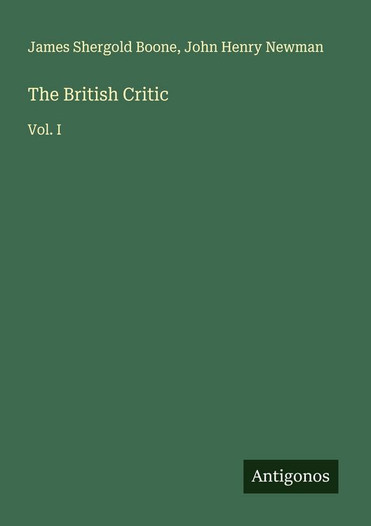 Produktbild: The British Critic