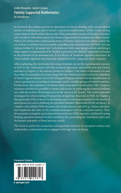 Produktbild: Finitely Supported Mathematics