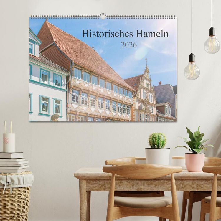 Produktbild: Historisches Hameln (Wandkalender 2026 DIN A2 quer), CALVENDO Monatskalender