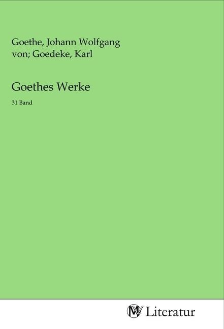 Produktbild: Goethes Werke