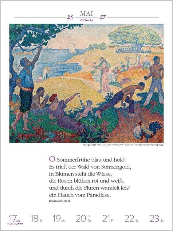 Produktbild: Literaturkalender Kunst 2027