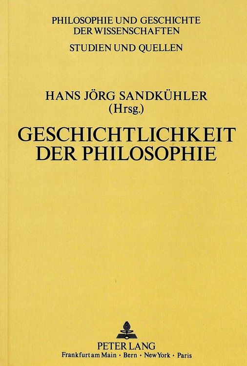 Produktbild: Geschichtlichkeit der Philosophie