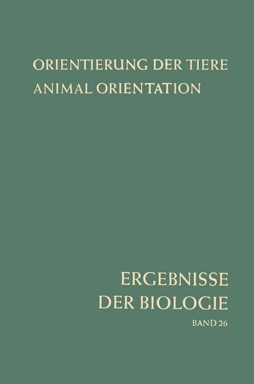 Produktbild: Orientierung der Tiere / Animal Orientation