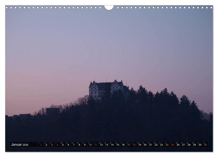 Produktbild: Burgen & Schl&ouml;sser im Odenwald (Wandkalender 2026 DIN A3 quer), CALVENDO Monatskalender