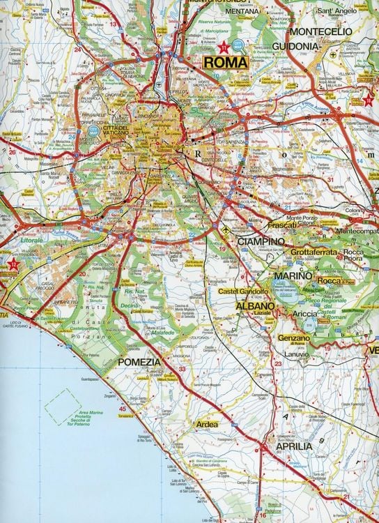 Produktbild: MARCO POLO Karte Italien 09. Latium 1:200 000