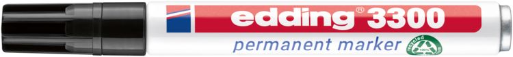 Produktbild: Edding 3300 Permanentmarker 3300 schwarz