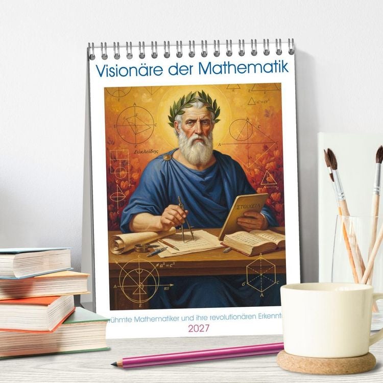 Produktbild: Vision&auml;re der Mathematik (Tischkalender 2027 DIN A5 hoch), CALVENDO Monatskalender
