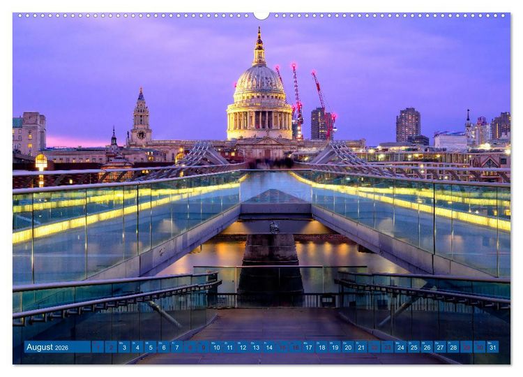 Produktbild: London Architektur (hochwertiger Premium Wandkalender 2026 DIN A2 quer), Kunstdruck in Hochglanz