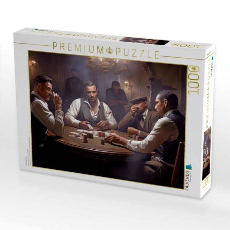 Produktbild: CALVENDO Puzzle Pokerspieler | 1000 Teile Lege-Gr&ouml;&szlig;e 64x48cm Foto-Puzzle f&uuml;r gl&uuml;ckliche Stunden