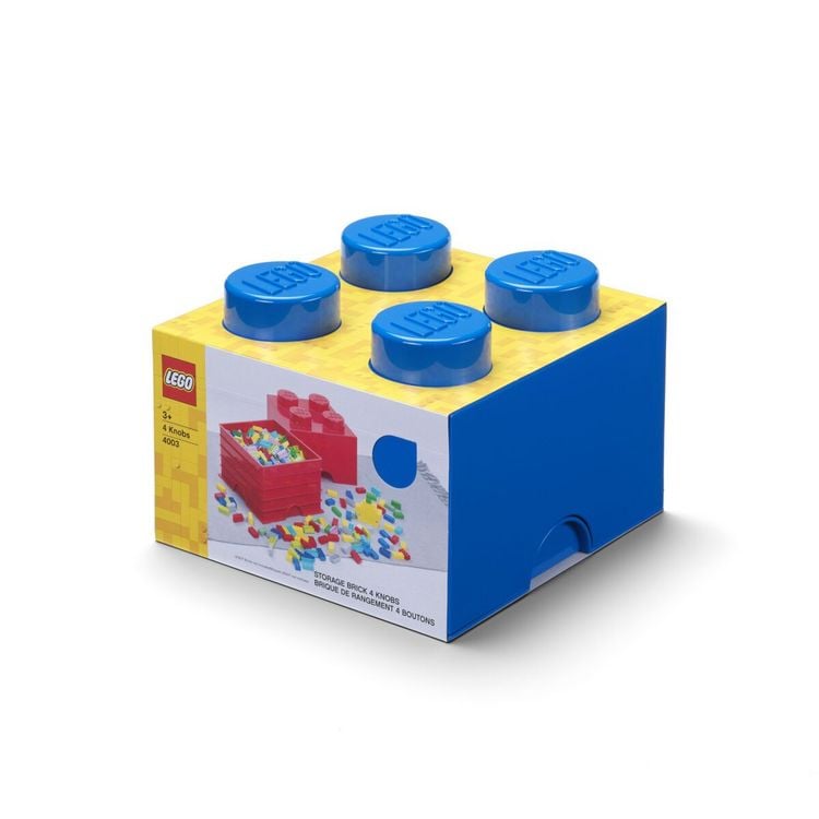 Produktbild: LEGO Aufbewahrungsstein 4 Noppen Blau