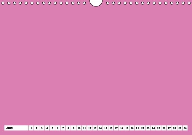 Produktbild: Bunter Bastelkalender f&uuml;r M&auml;dchen (Wandkalender immerw&auml;hrend DIN A4 quer)