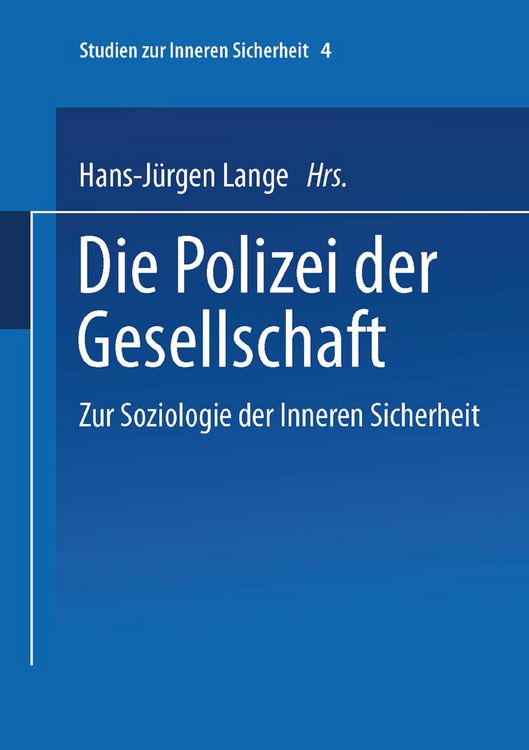 Produktbild: Die Polizei der Gesellschaft