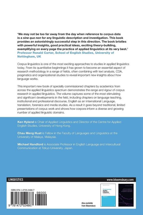 Produktbild: Corpus Applications in Applied Linguistics