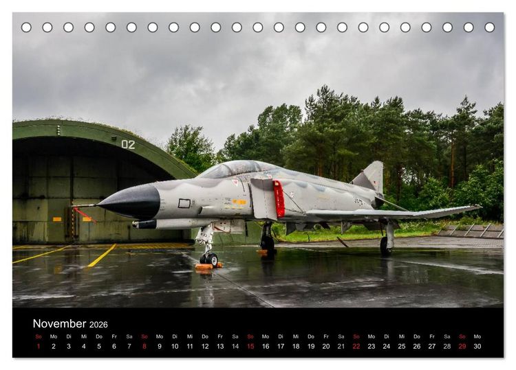 Produktbild: Phantoms bei der Luftwaffe (Tischkalender 2026 DIN A5 quer), CALVENDO Monatskalender