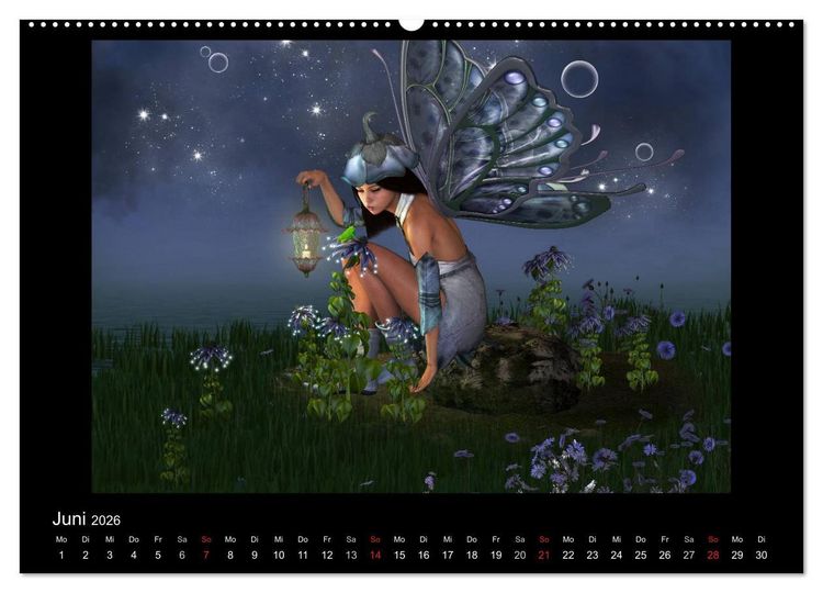 Produktbild: Elfenlichter (Wandkalender 2026 DIN A2 quer), CALVENDO Monatskalender
