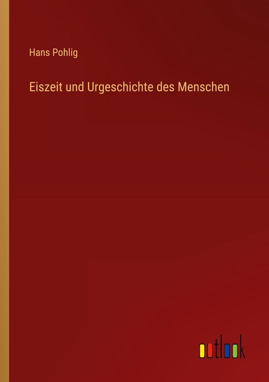 Produktbild: Eiszeit und Urgeschichte des Menschen