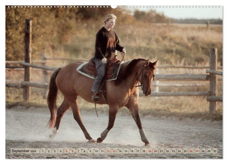 Produktbild: Quarter Horses - Die gr&ouml;&szlig;te Zuchtbuchrasse der Welt (hochwertiger Premium Wandkalender 2026 DIN A2 quer), Kunstdruck in Hochglanz