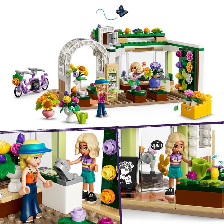 Produktbild: LEGO Friends 42693 Kreativer Blumenladen, Bauset mit 2 Spielfiguren und Zubeh&ouml;r