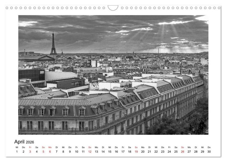 Produktbild: Paris vive la m&eacute;tropole (Wandkalender 2026 DIN A3 quer), CALVENDO Monatskalender