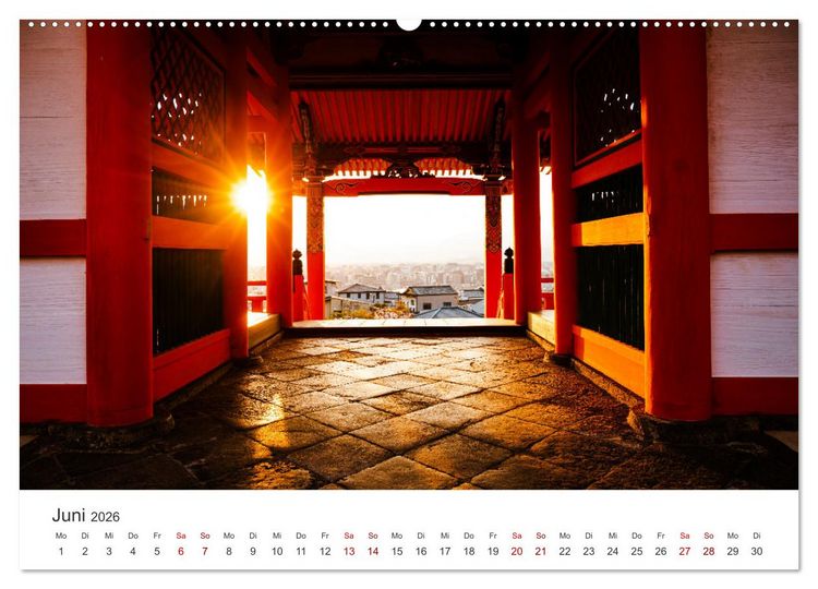 Produktbild: Japan - Zwischen Tempeln und Neonlicht (hochwertiger Premium Wandkalender 2026 DIN A2 quer), Kunstdruck in Hochglanz