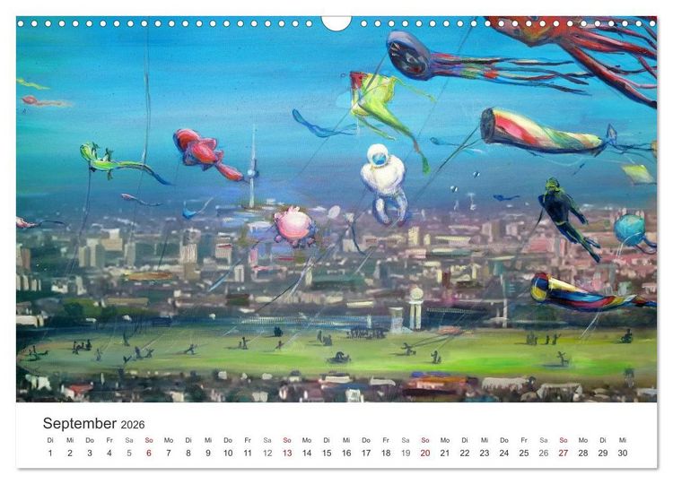 Produktbild: Berlin erlebt und gemalt - Ren&eacute;e K&ouml;nig (Wandkalender 2026 DIN A3 quer), CALVENDO Monatskalender
