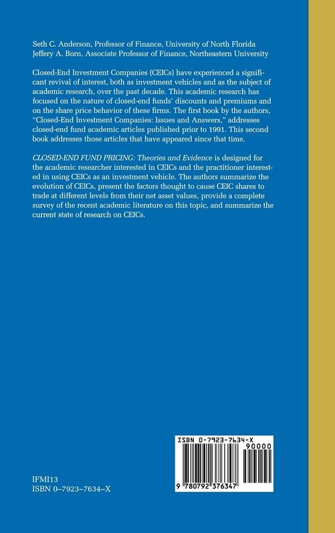 Produktbild: Closed-End Fund Pricing