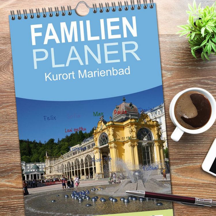 Produktbild: Familienplaner 2026 - Kurort Marienbad mit 5 Spalten (Wandkalender, 21 x 45 cm) CALVENDO
