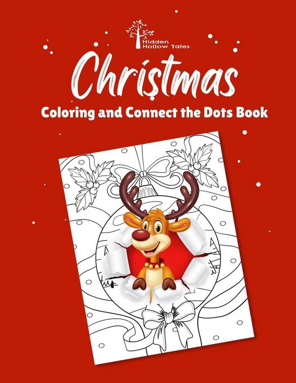 Produktbild: Hidden Hollow Tales Christmas Coloring and Connect the Dots Book