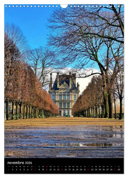 Produktbild: Paris de tous les temps (Calendrier mural 2026 DIN A3 horizontal), CALVENDO calendrier mensuel