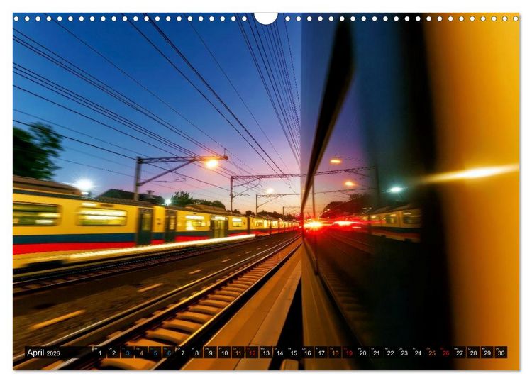 Produktbild: Z&uuml;ge in Bewegung (Wandkalender 2026 DIN A3 quer), CALVENDO Monatskalender