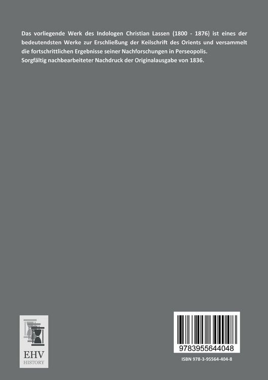 Produktbild: Die altpersischen Keilinschriften von Persepolis