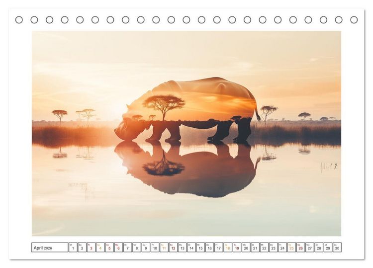 Produktbild: Traumhafte Silhouetten (Tischkalender 2026 DIN A5 quer), CALVENDO Monatskalender