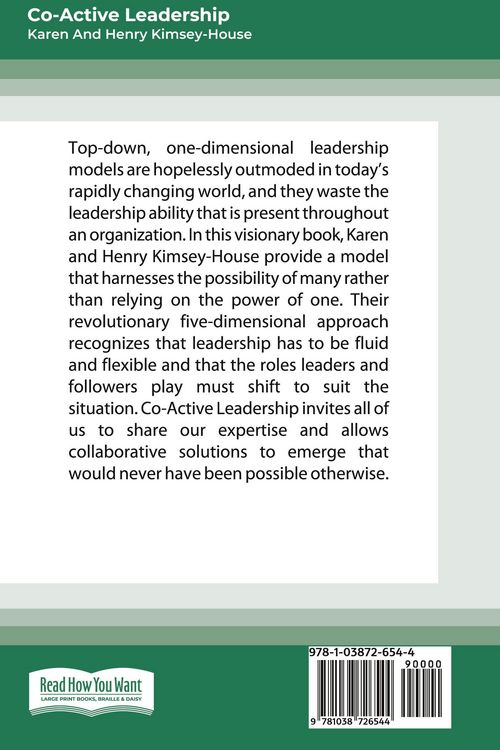 Produktbild: Co-Active Leadership, Second Edition