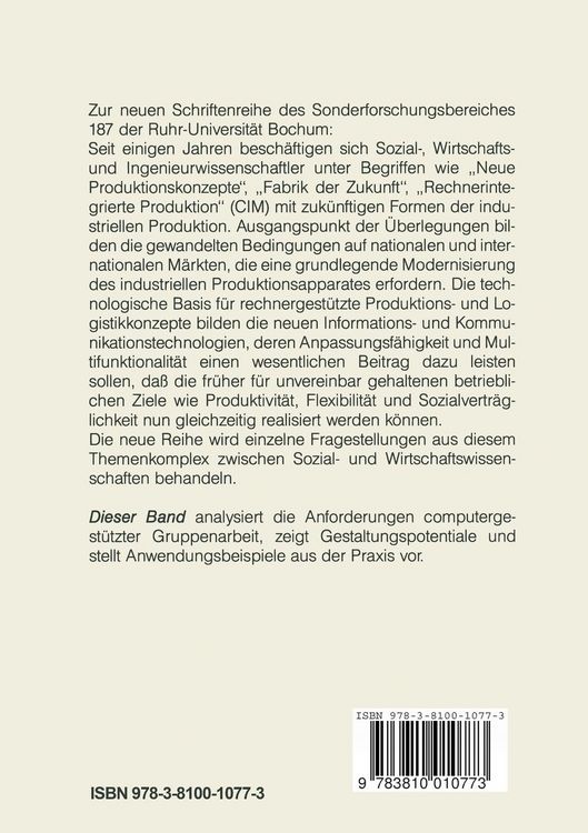 Produktbild: Software-Ergonomie in der Gruppenarbeit