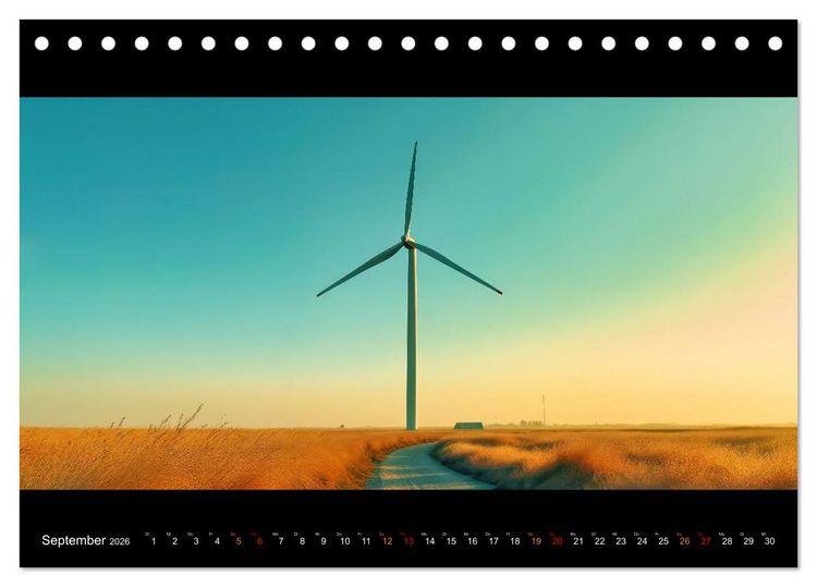 Produktbild: Puristische Landschaften (Tischkalender 2026 DIN A5 quer), CALVENDO Monatskalender