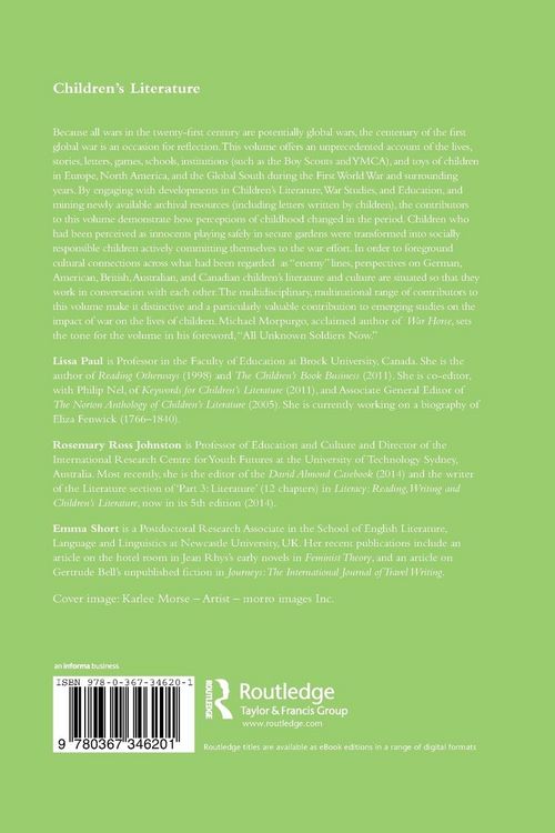 Produktbild: Children's Literature and Culture of the First World War