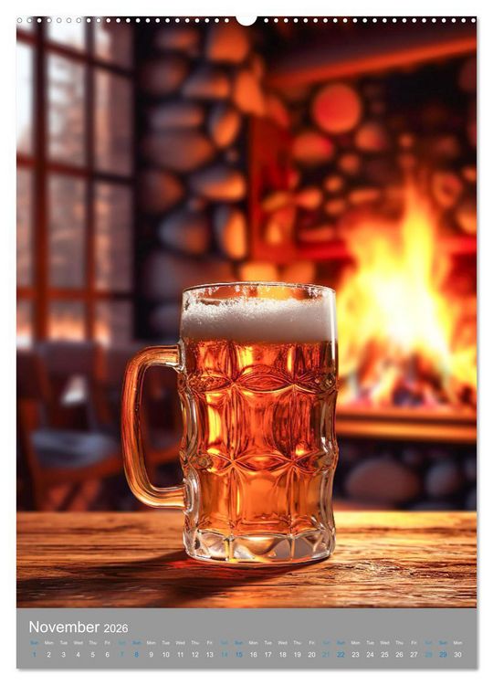 Produktbild: Beer (High Quality Premium Wall Calendar 2026 DIN A2 portrait),CALVENDO 12 Month Wall Calendar