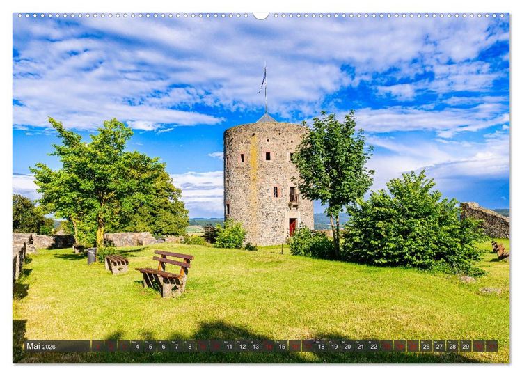 Produktbild: Ein Blick auf Homberg an der Efze in Farbe (Wandkalender 2026 DIN A2 quer), CALVENDO Monatskalender