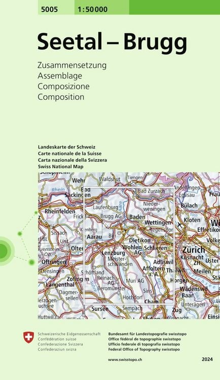 Produktbild: Swisstopo 1 : 50 000 Seetal Brugg
