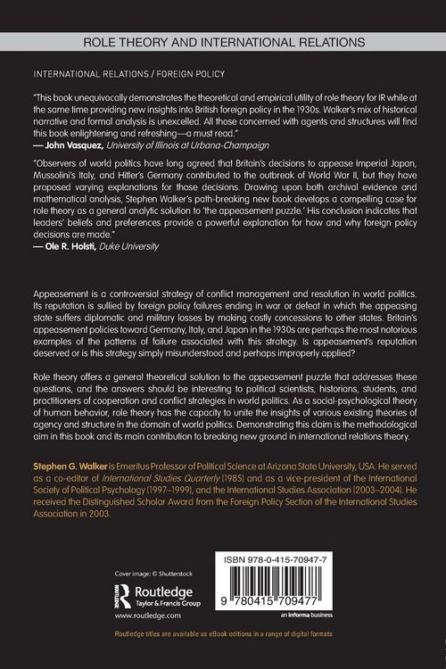 Produktbild: Role Theory and the Cognitive Architecture of British Appeasement Decisions