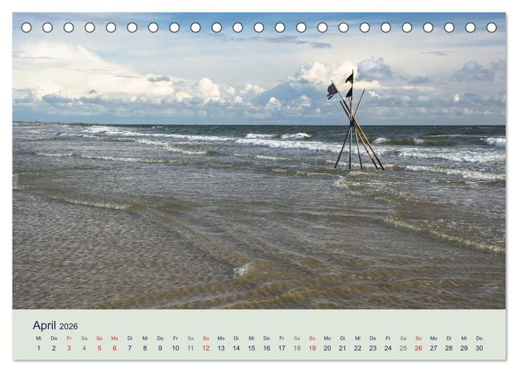 Produktbild: Fan&oslash; - Himmel, Hav og mere (Tischkalender 2026 DIN A5 quer), CALVENDO Monatskalender