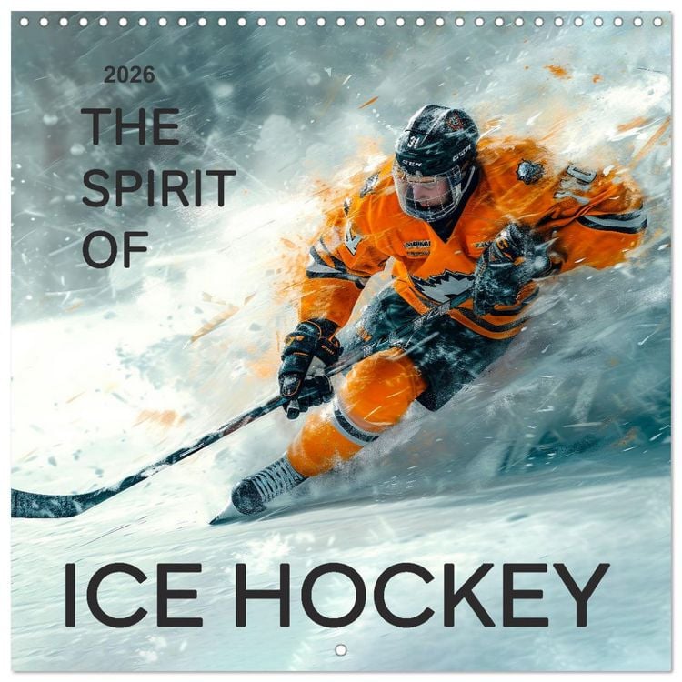 Produktbild: THE SPIRIT OF ICE HOCKEY (Wall Calendar 2026 12 &times; 12 Inch) CALVENDO 12 Month Wall Calendar
