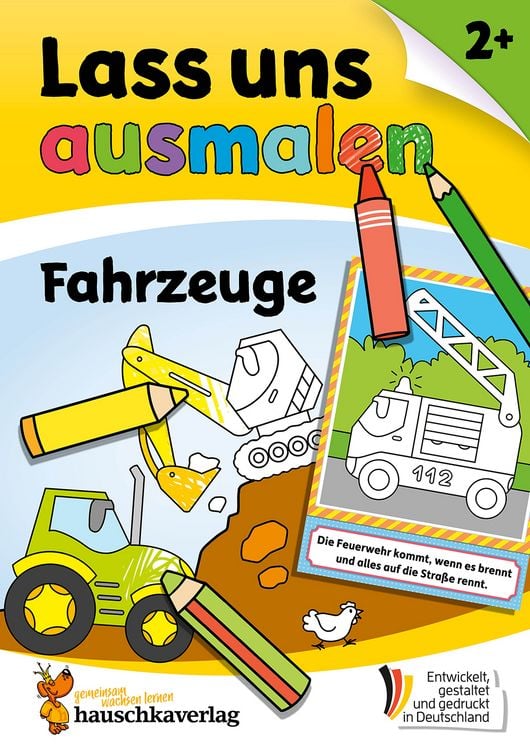 Produktbild: Lass uns ausmalen &ndash; Mein Ausmalbuch ab 2 - Fahrzeuge