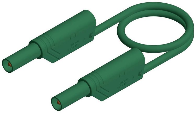 Produktbild: Hirschmann Test & Measurement MLS WS 100/1 gn Sicherheits-Messleitung Lamellenstecker 4 mm Lamellenstecker 4 mm 1.00 m Gr&uuml;n 1 St.