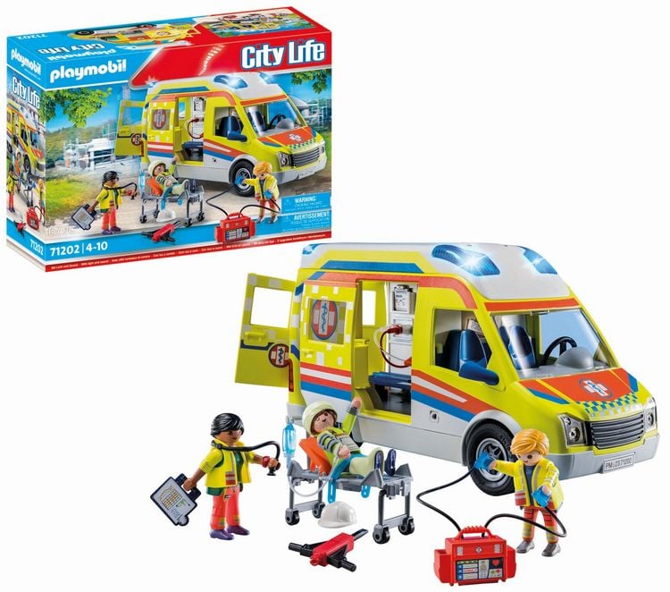 Produktbild: PLAYMOBIL&reg; City Life 71202 Rettungswagen mit Licht und Sound