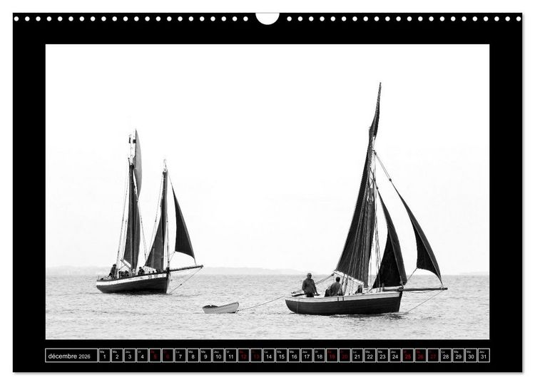 Produktbild: Voiles anciennes (Calendrier mural 2026 DIN A3 vertical), CALVENDO calendrier mensuel